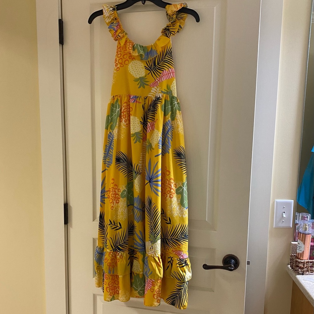 Bright Yellow Beach Dress (Girls)